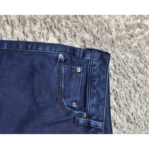 NEW Asos Women's Plus Size 20 Skinny Jeans Blue Cotton Blend Zip Solid - Picture 5 of 8